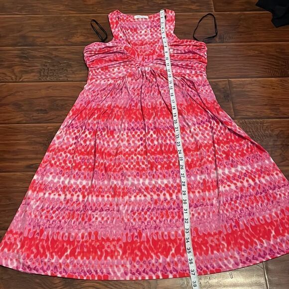 Calvin Klein Multicolor Print Dress Resort Wear Feminine Cruise Beach Vibrant - Picture 7 of 9